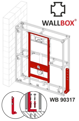 WALLBOX опора для отдельностоящей перегородки